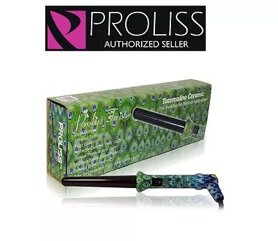 Proliss Peacock Twister Tourmaline Grande Curls 18-25mm Curling Iron Wand  • $99.99