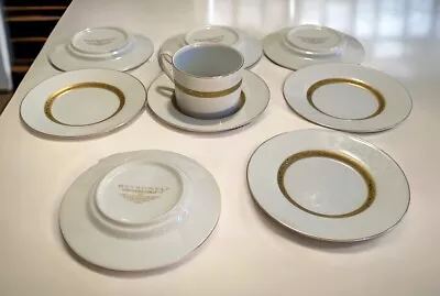 VTG 2000 Vineyard GOLD 4325  22K Gold Band Cup & 8 Saucers • $90