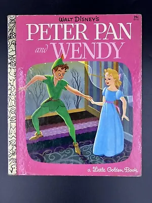 1969-G  Walt Disney’s “Peter Pan And Wendy” VINTAGE Golden Book #D110 • $10