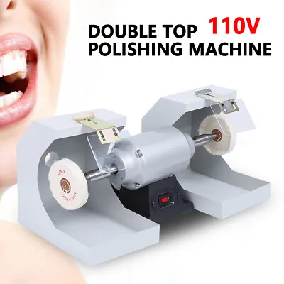 Polishing Lathe Machine Bench Buffing Grinder Dental Lab High Speed Polisher US • $191.90