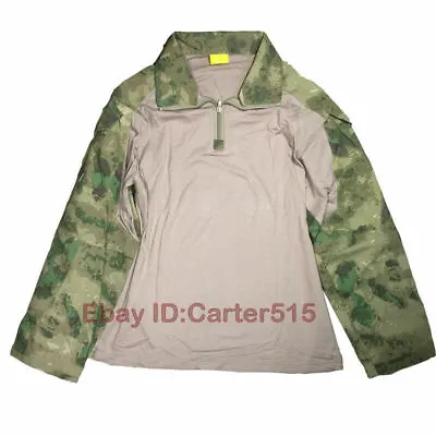 Men's Army Tactical T-Shirt Long Sleeve Military Combat Camouflage Casual Shirts • $26.42