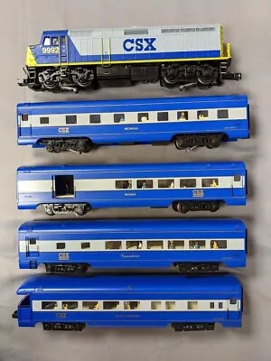 K-Line K2412-9992 CSX F40PH Diesel Engine With 4 Passenger Cars C-8 • $674.99