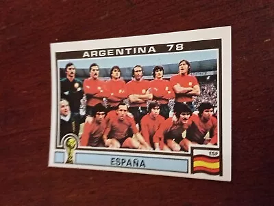 Panini Argentina 78 World Cup Sticker No 206 Spanish Team • £1.50