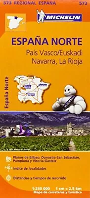 Pais Vasco Navarra La Rioja - Michelin Regional Map 573: Map (M... By Michelin • $9.72