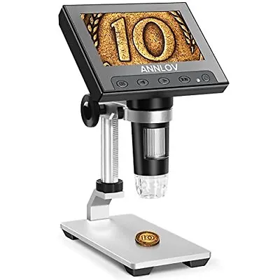 $69 • Buy LCD Digital Microscope,4.3 Inch Handheld USB Microscope 50X-1000X Magnificati...