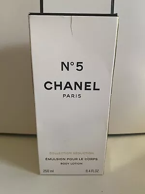 CHANEL No 5 COLLECTION SEDUCTION BODY LOTION 250ml LTD EDITION GLASS BOTTLE  • £150