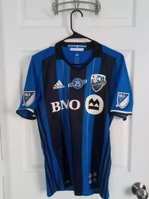 Montreal Impact Adidas MLS Blue Home Jersey 2018 Men's SZ Small 25th Anniversary • $49.99