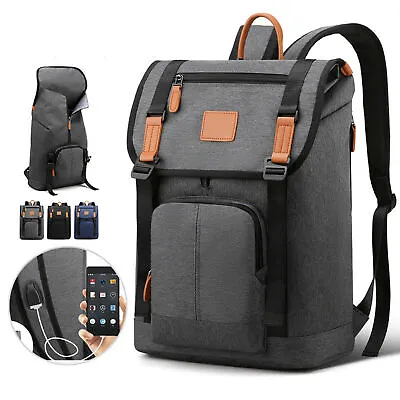 Travel Anti Theft Business Laptop Backpack USB Charging Port School Computer Bag • $24.99