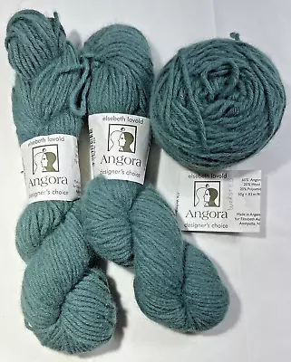 Elsebeth Lavold Angora Yarn - Color: 024 Verdigris - 3 Skeins • $22