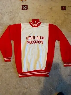 Vintage Belgian Team Long Sleeve Wool Cycling Trainer/Jersey • $39.95