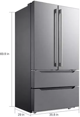 Smad 36  French Door Refrigerator 22.5 Cu.Ft Refrigerator With Ice Maker • $1859