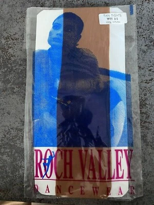 £1.50 • Buy 1 Pair Roch Valley Tan Footed Nylon Tights Age 3-5 Wtt New Dance Sheer