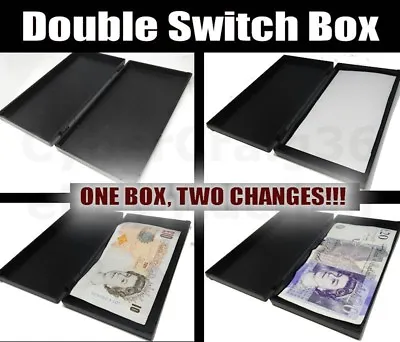 £13.95 • Buy Double Switch Box Vanish Appear In Change Twice Magic Gimmick Case Trick Wow New