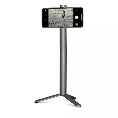 CliqueFie Apple Grey: Selfie Stick Tripod & Bluetooth Remote Combo Portable • £8.90