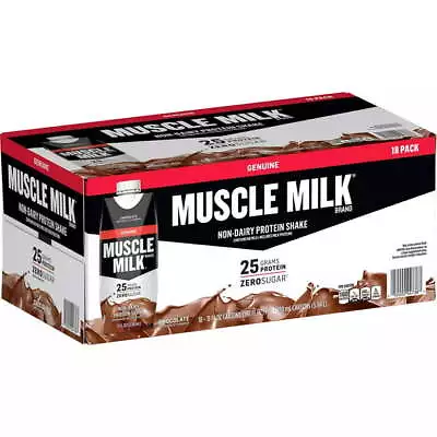 Muscle Milk Genuine Chocolate Protein Shake 11 Fl Oz - 04738 (18 Pack) • $35.89
