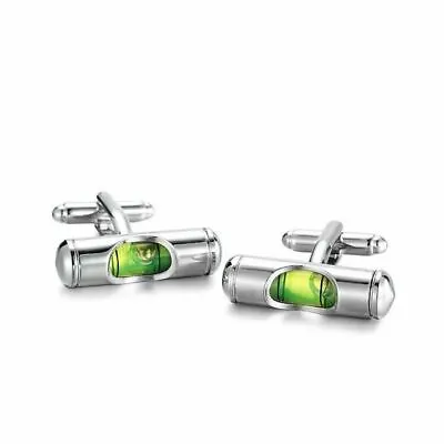 £9.95 • Buy Spirit Level Cufflinks Top Quality Clothing Gift For Him Men Office Party A437