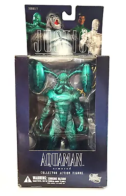 $49 • Buy DC Direct AQUAMAN ARMORED Justice League Series 7 Alex Ross DC Direct