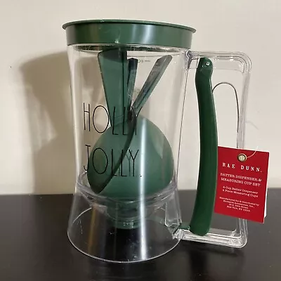 NEW! Rae Dunn WARM WISHES 4 Cup Pancake Batter Dispenser & Measuring Cup Set • $11.24