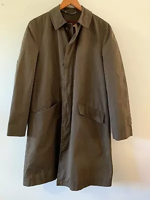 MCGREGOR Of AMERICA Vintage Mens Trenchcoat Raincoat Jacket Sz L Vgc • $39