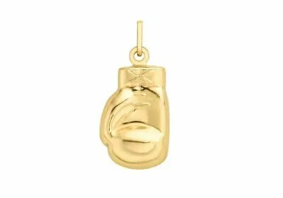 9ct Yellow Gold 10mm X 18mm Boxing Glove Pendant • £54.33