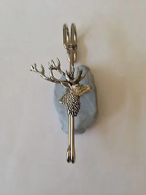 £9.95 • Buy A21 Stag’s Head  Kilt Pin Scarf Or Brooch Pin Pewter Emblem 3  7.5 Cm