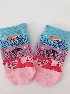 1 Pair Girl Kids Children My Little Pony Pink Low Cut  Cute Socks  3-5 Years • $5.46