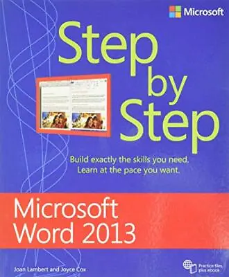 Microsoft Word 2013 Step By Step By Joyce Cox Book The Cheap Fast Free Post • £3.80