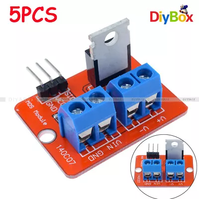 5Pcs New MOSFET Button IRF520 MOS FET Driver Module For Arduino ARM Raspberry Pi • $5.71