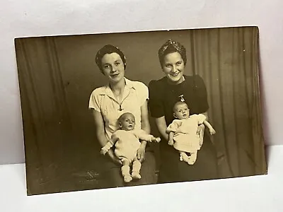 Mother Daughter TWINS At Hastings WW2 Period 1940s  Photo POSTCARD  17/1 • £4.50