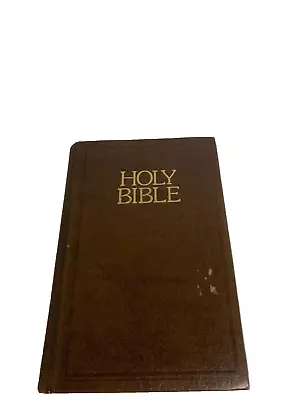 Vintage Holy Bible King James Self Pronouncing Edition Brown Leather Cover • $14.50