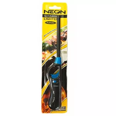 NEON Refillable Multi Purpose Lighters BBQ Pack Of 3 6 & 12 • $9.99