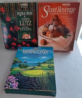 BePuzzled Mystery Jigsaw Lot Of 3 Missing Links Double Cross Sweet Revenge • $34.50