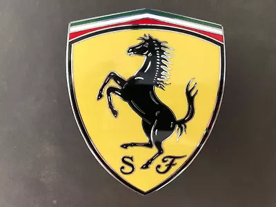 Original Ferrari Roma F169 Fender Emblem Logo Fender Shield Badge 910637 • $264.26