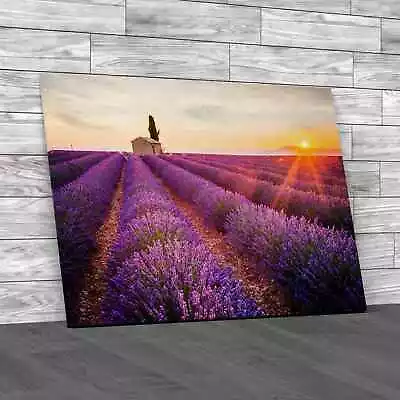 Lavender Field In Provence France Original Canvas Print Large Picture Wall Art • £21.95