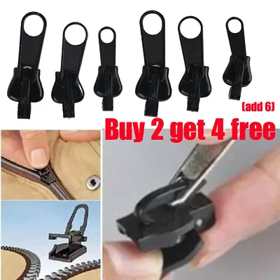 6× Fix A Zipper Universal Repair Replacement Kit Tool 3 Sizes Instant Zip Slider • £2.82