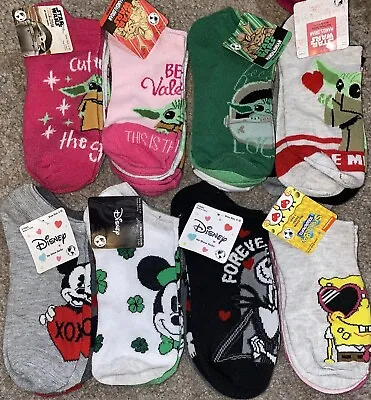 Women’s Character Holiday Themed No Show Socks 3 Pairs • $9.75