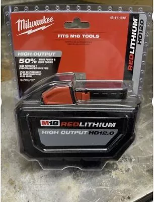 FREE SHIPPING - Milwaukee 48-11-1812 M18 RedLithium High Output HD 12.0 Battery • $140