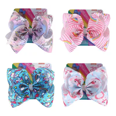 Latest! BRAND NEW Jojo Siwa Large 8  Unicorn Hair Bow Girls Hair Accessories • $11.98