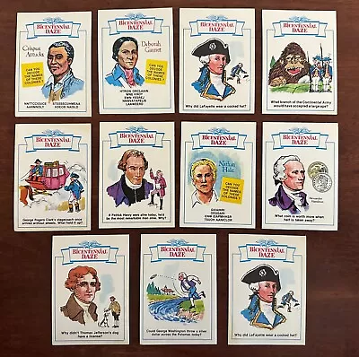 1976 Gamecraft Bicentennial Daze Trading Cards Lot - Vintage • $14.99