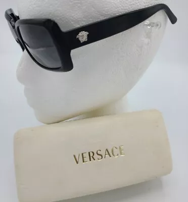 Versace Sunglasses 4022 Black Medusa Head 55 [] 17 135 GB 1/6 FRAMES ONLY  • $74.99