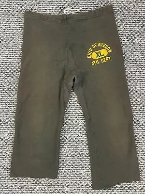 Vintage Oregon University Sweatpants Med Champion Reverse Weave 70s Green Sports • $47.96