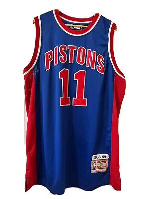 1988-89 Isiah Thomas Pistons Mitchell Ness #11 Jersey SZ 56 Embroidered Numbers • $99.99