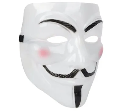 V For Vendetta Mask Anonymous Guy Hacker Fawkes Halloween NEW / FREE SHIPPING ! • $14.90