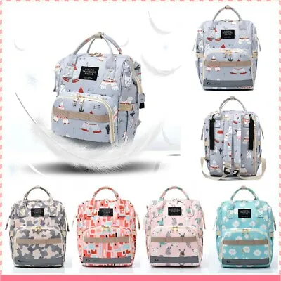 £11.99 • Buy Mummy Changing Bag Baby Diaper Nappy Backpack Waterproof Hospital Nursing Bag UK
