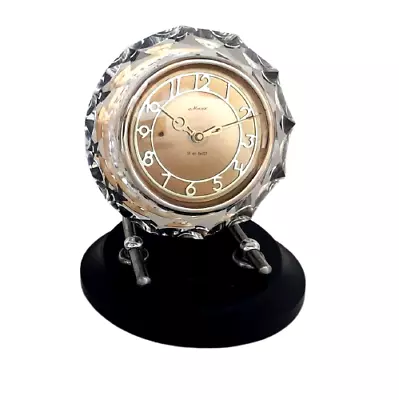 Vintage Desk Crystal Clock Majak Made In USSR 70's • $95