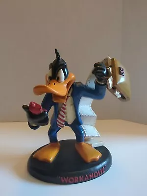 Vintage Daffy Duck Workaholic 8  Figure Looney Tunes Warner Bros Studio 1994 90s • $280