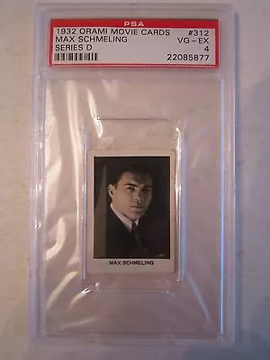 1932 Max Schmeling Psa Graded Vg Ex 4 Boxing Card #312 - Orami Movie Card -tub A • $51.99