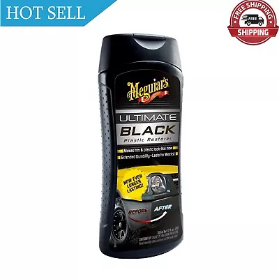 Meguiar’s Ultimate Black Plastic Restorer White Liquid – Restores Car Shine... • $13.20