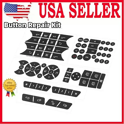 $9.79 • Buy Car Repair Button Door Steering A/C Window Radio Sticker Kit For Mercedes Benz