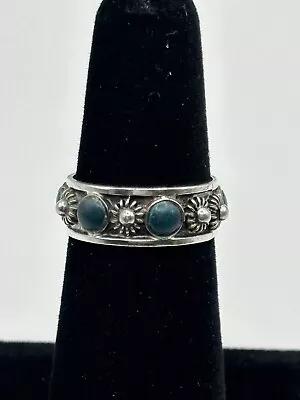 James McCabe Turquoise Navajo Ring .925 Sterling Silver Sz 5.75 ~R206~ • $42